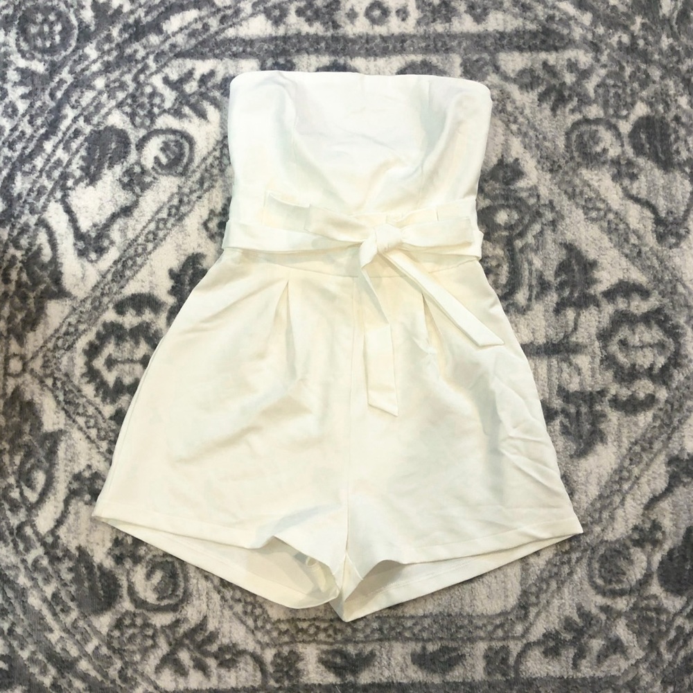 Missguided Paperbag Bandeau Romper